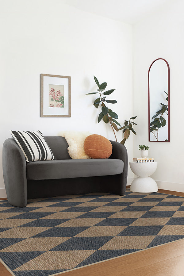 Palazzo Soft Navy Re-Jute Rug