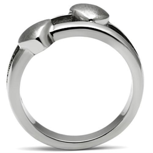 TK398 - High polished (no plating) Stainless Steel Ring with No Stone